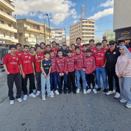 الفريق الرياضي في مركز عمر المختار يستقبل منتخب لبنان لكرة السلة